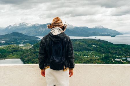 Nahuel Huapi lake, San Carlos de Bariloche Argentinaの写真素材