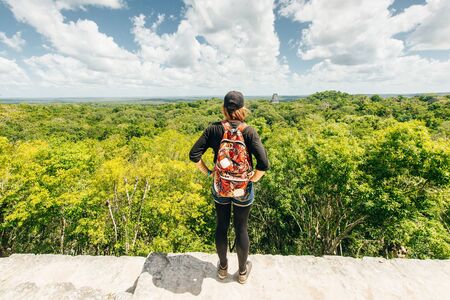 TIKAL, GUATEMALA AUGUST located in El Peten department, Tikal National Park.の写真素材