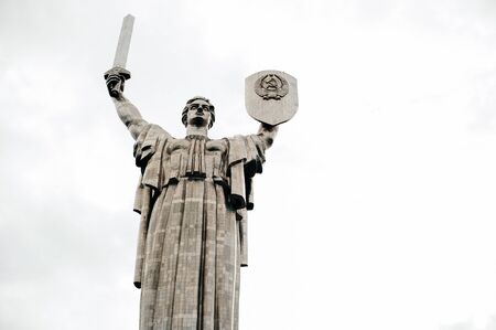 Kiev, Ukraine - Desember 2018 Mother Motherland monument - part of Museum of the Great Patriotic Warのeditorial素材