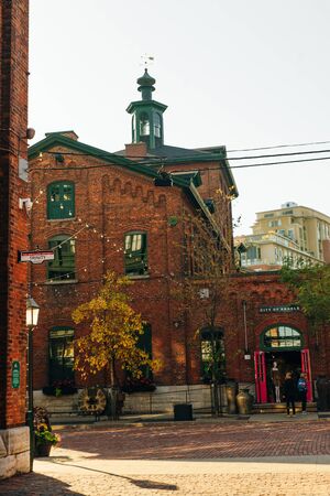 TORONTO, CANADA - november, 2019 Distillery District former Gooderham Worts Distillery.のeditorial素材