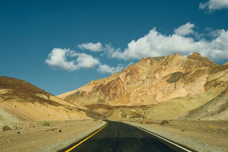 Desert Artist's Drive in Death Valley National Park, California, USA.の写真素材