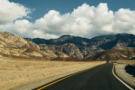 Desert Artist's Drive in Death Valley National Park, California, USA.の写真素材