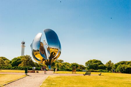 BUENOS AIRES, ARGENTINA - DECEMBER, 2019 Floralis generica monument.のeditorial素材