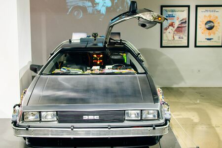 Los Angeles, CA - July 2019 Back to the Future DeLorean at the Petersen Automotive Museumのeditorial素材