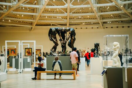 Mexico, Mexico city - june, 2019 inside in The modern Soumaya art museum.のeditorial素材