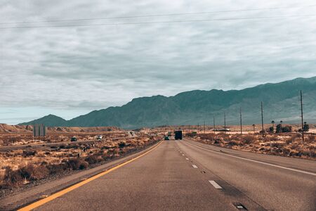 great basin hwy road to Hoover Dam, nevada, usa.