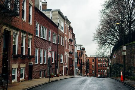 BOSTON, USA - october, 2019 Little Italy in Boston.のeditorial素材
