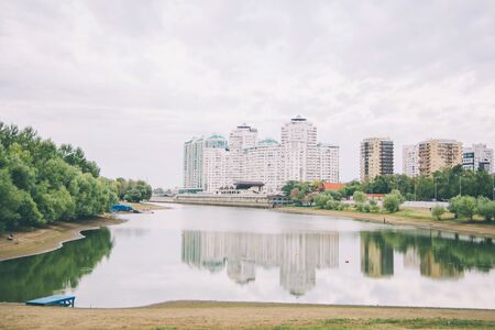 Krasnodar view of the zero and high-rise buildings.