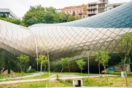 Tbilisi, Georgia - September, 2019 View entrance in the Rike Concert Hall. the Tube..のeditorial素材