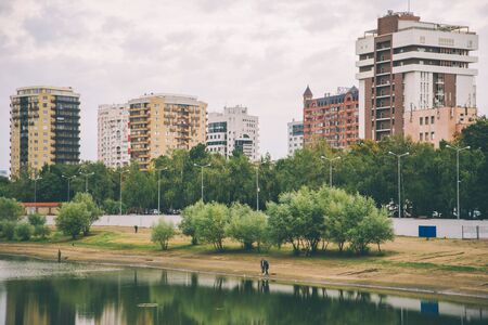 Krasnodar view of the zero and high-rise buildings.のeditorial素材