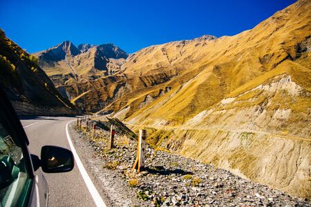 Georgian Military Road runs between Tbilisi and Vladikaz.