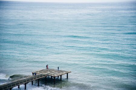 view of Black sea, Batumi. Georgia.
