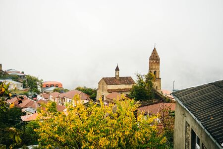 The view on Signagi and Alazani valley, Georgia.