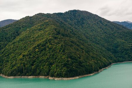 The Enguri Dam - a hydroelectric dam on the Enguri River in Georgia