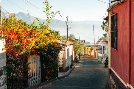 SAN PEDRO LA LAGUNA, GUATEMALA - APRIL 2019 View of San Pedro la Laguna town.