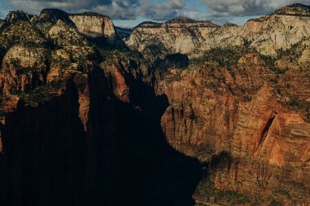 Zion National Park is an American national park located in southwestern Utah near the town of Springdale.の写真素材