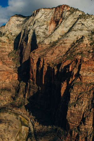 Zion National Park is an American national park located in southwestern Utah near the town of Springdale.の写真素材