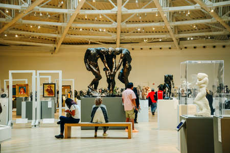 Mexico, Mexico city - June, 2019 inside in The modern Soumaya art museum.のeditorial素材