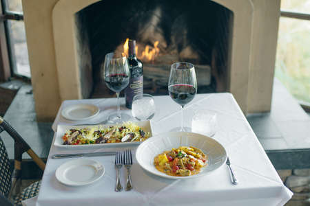 Pineapple and lime drink on bar background. High quality photoのeditorial素材