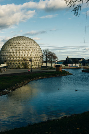 Toronto Ontario Place Marina in december.のeditorial素材