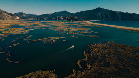 iztuzu Beach near Dalyan, in the Ortaca district of the Province of Mugla in southwestern Turkey. High quality photoの写真素材