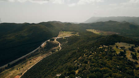 aerial view of Kyaneai Antik Kenti near Demre in Turkey. High quality photo