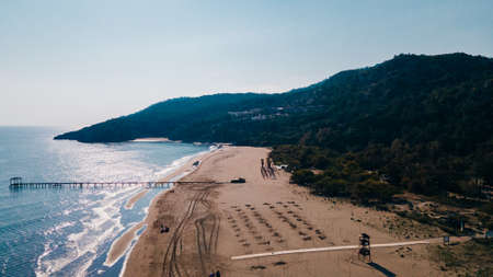 aerial view of Sarigerme Sarced Beach in turkey. High quality photoの写真素材