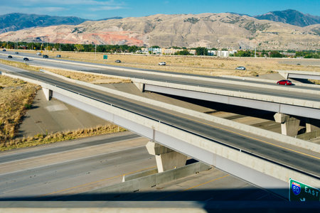 KANSAS CITY, USA - JUNE 2018 Freeways in Kansas City, Missouriの写真素材