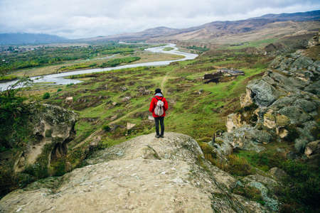 Uplistsikhe Cave City, Cave Town. Old Ancient Cave in Georgiaの写真素材