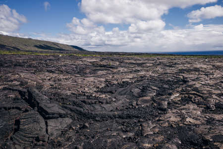 black lava field on Hawaii