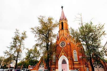 Russia, Irkutsk - July 2021 Organ Hall. High quality photoのeditorial素材