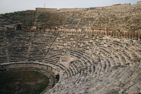 Hierapolis, Pammukale, Turkey. Ancient amphitheater. ... High quality photo