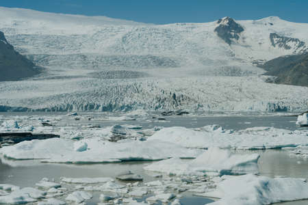 Jokulsarlon glacier lagoon, Vatnajokull national park, Iceland. High quality photo