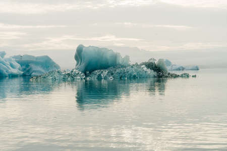Jokulsarlon Glacier Lagoon and the Diamond Beach in Vatnajokull National Park in Iceland
