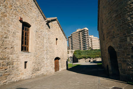 A castle wall in Pamplona, Navarre, Spain. High quality photoのeditorial素材