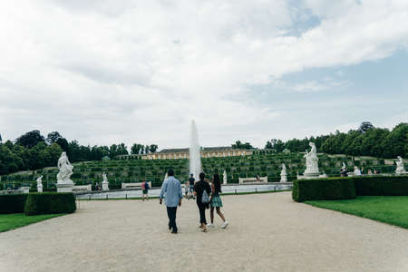 Potsdam, Germany - Sep, 2021 Visiting the royal palace und park Sanssouci in Potsdam. High quality photoのeditorial素材
