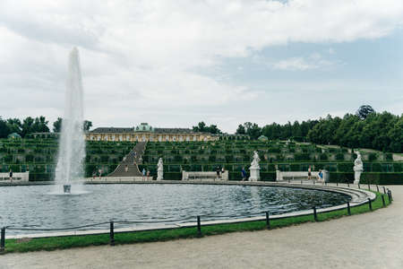 Potsdam, Germany - Sep, 2021 Visiting the royal palace und park Sanssouci in Potsdam. High quality photoのeditorial素材