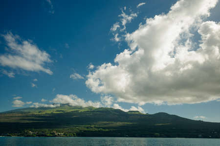 maui island from water, hawaii. High quality photoの写真素材
