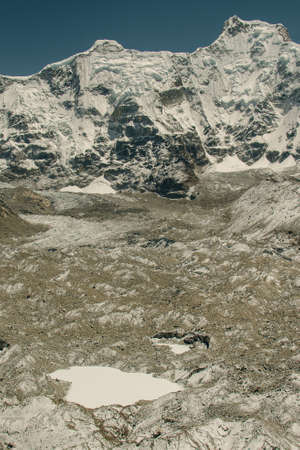 mountains view from Gokyo Ri. snowy mountains and clear skies in Himalayas, Nepal. High quality...