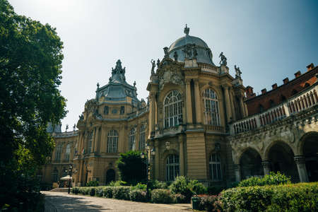 Vajdahunyad Castle (Hungarian-Vajdahunyad vara) is a castle in the City Park of Budapest, Hungary -...