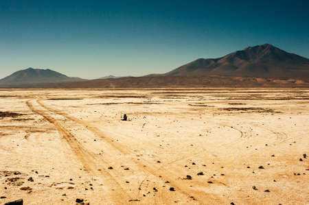 Beautiful landscape in the reserva nacional los flamencos.の写真素材