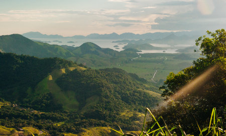 view of the islands Angra dos Reis brasil . high quality photo