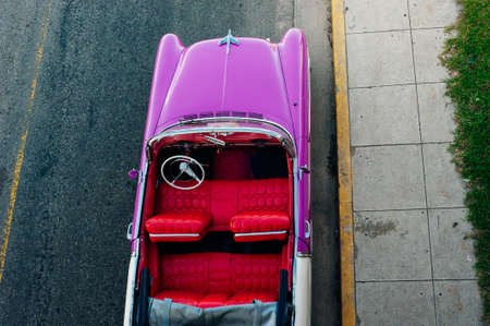 cuba - dec 2020 old car on the road. High quality photoのeditorial素材