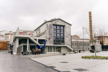 Kadikoy, Istanbul, Turkey - Feb, 26, 2022. The historical gashane into a Culture and Art Center. Gazhane Museum (Muze Gazhane) . high quality photoのeditorial素材