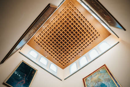 LOGRONO, SPAIN - nov, 2021 interiors of museum, Museo ,La Rioja. high quality photo