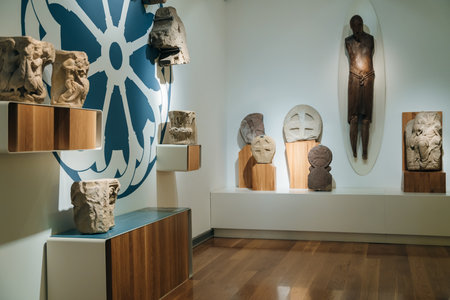 LOGRONO, SPAIN - nov, 2021 interiors of museum, Museo ,La Rioja. high quality photoのeditorial素材