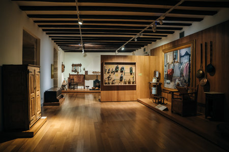 LOGRONO, SPAIN - nov, 2021 interiors of museum, Museo ,La Rioja. high quality photoのeditorial素材