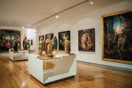 LOGRONO, SPAIN - nov, 2021 interiors of museum, Museo ,La Rioja. high quality photoのeditorial素材
