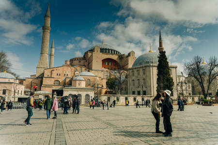 Istanbul, Turkey - Apr, 2022 - Hagia Sophia Mosque. Former Byzantine Orthodox Cathedral. high quality photoのeditorial素材