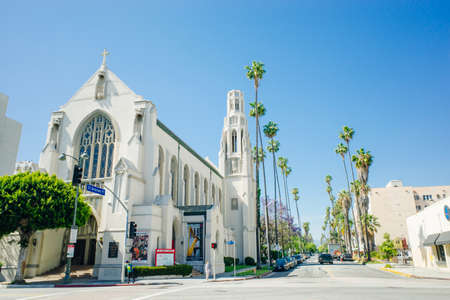 Los Angeles, USA - Sep, 2021 Wilshire Christian Church. high quality photoのeditorial素材